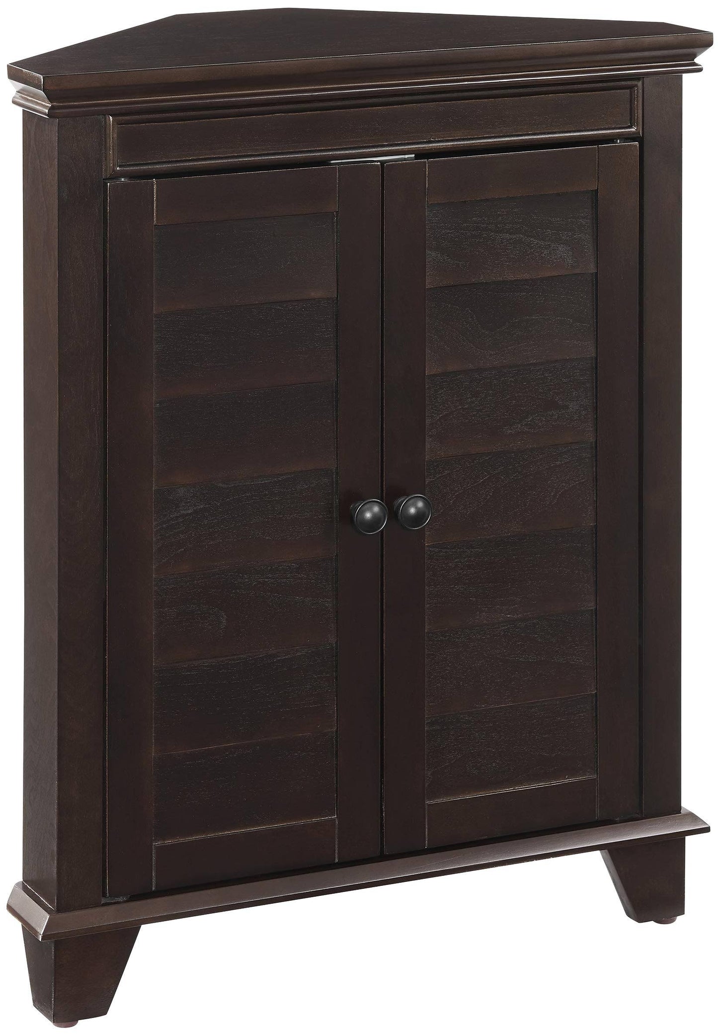 Lydia 2 Door Corner Storage Cabinet In Espresso - Cf7021-Es