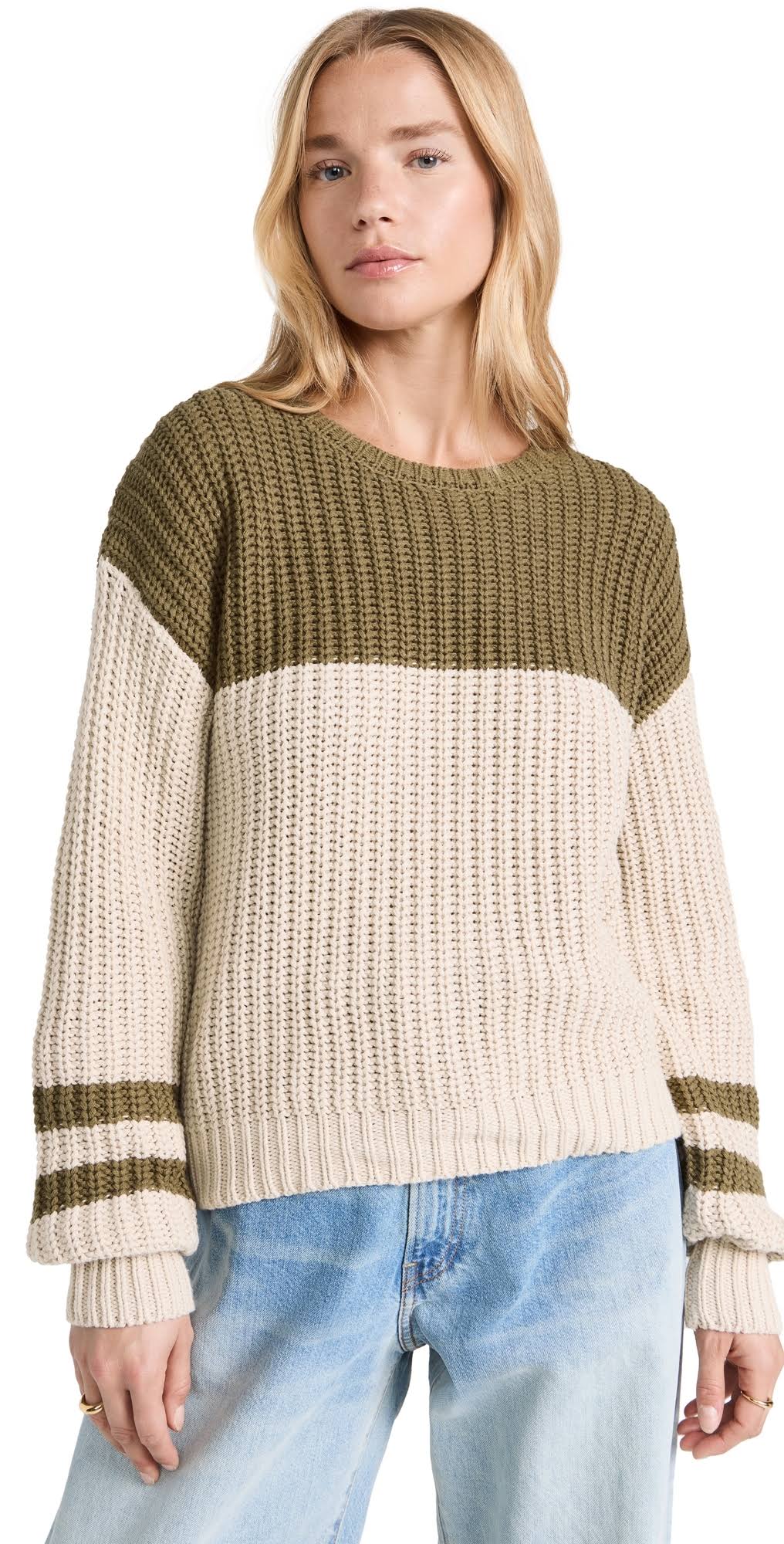 Lyndon Color Block Sweater | Oat L