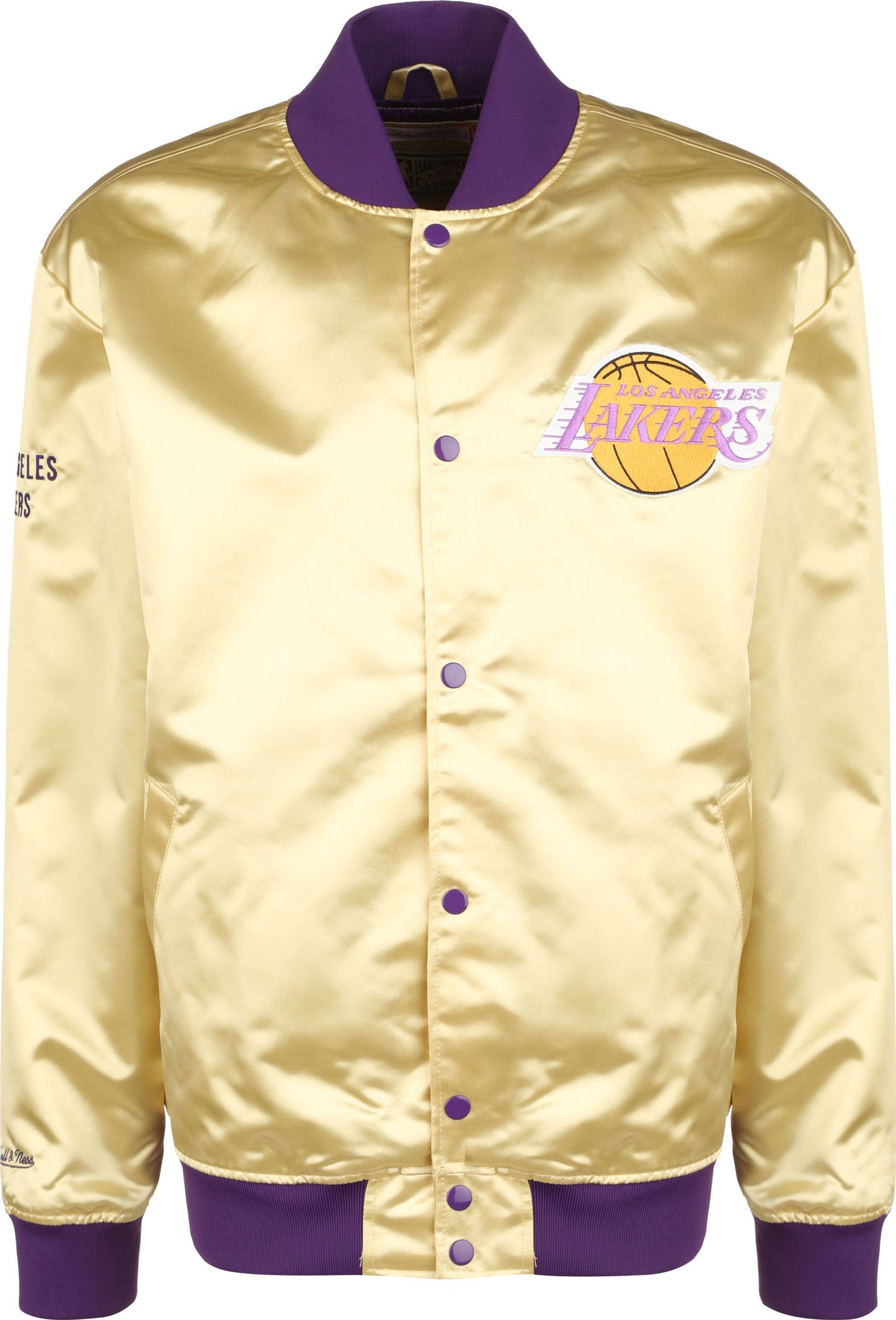 M&N Lightweight Satin Jacket - Los Angeles Lakers Gold - L