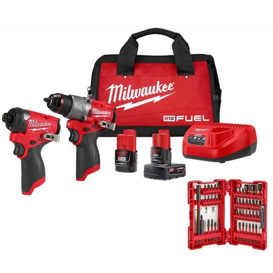 M12 Fuel 12-Volt Li-Ion Brushless Cordless Hammer Drill And Impact Driver Combo Kit (2-Tool) With M12 Multi-Tool