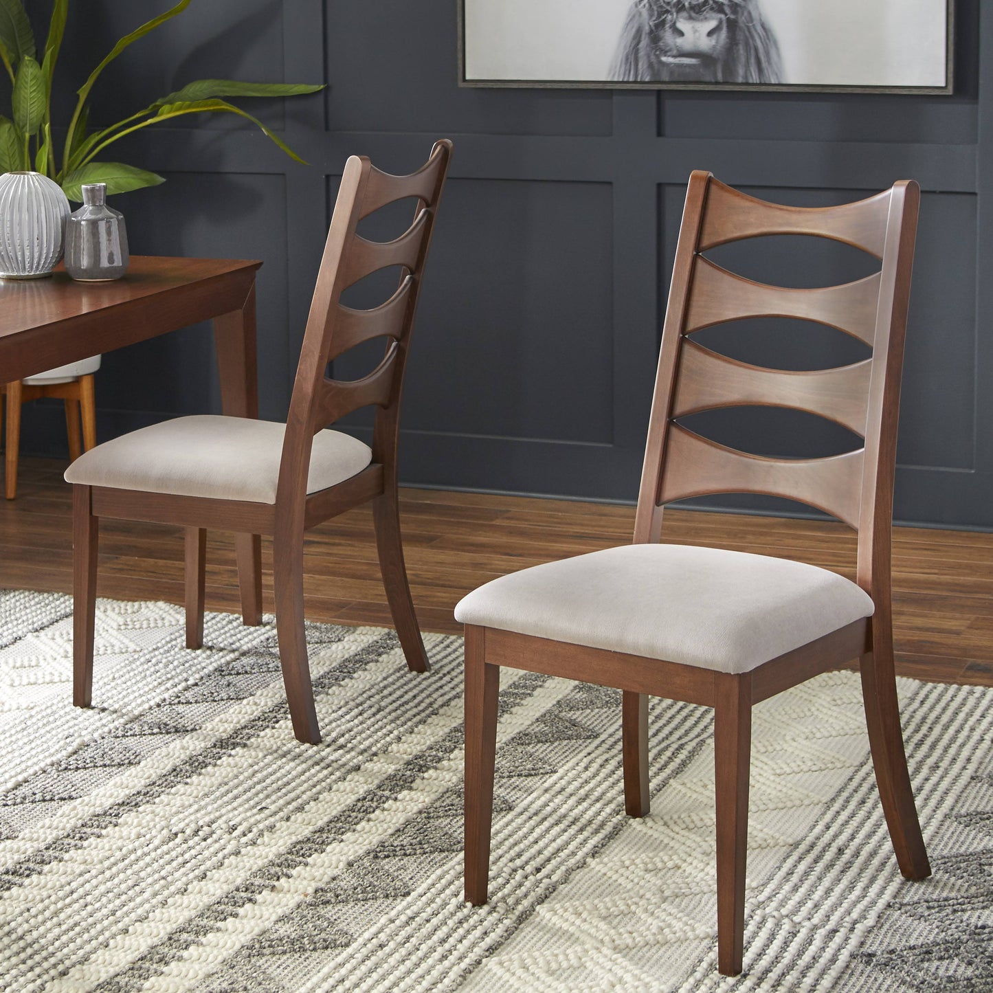 Lydon Dining Chair, Set Of 2, Walnut