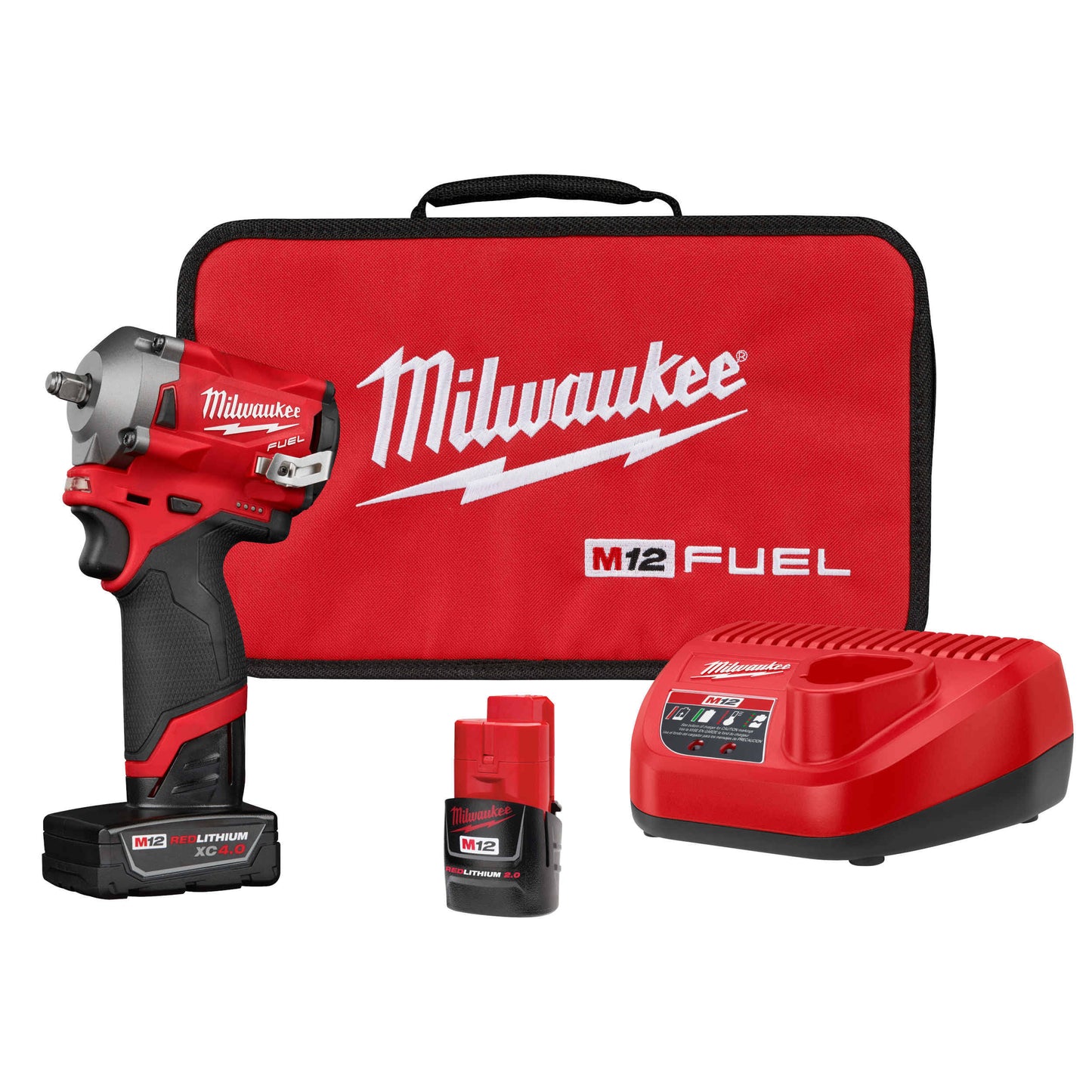 M12 Fuel 1/2 In. Stubby Impact Wrench Kit