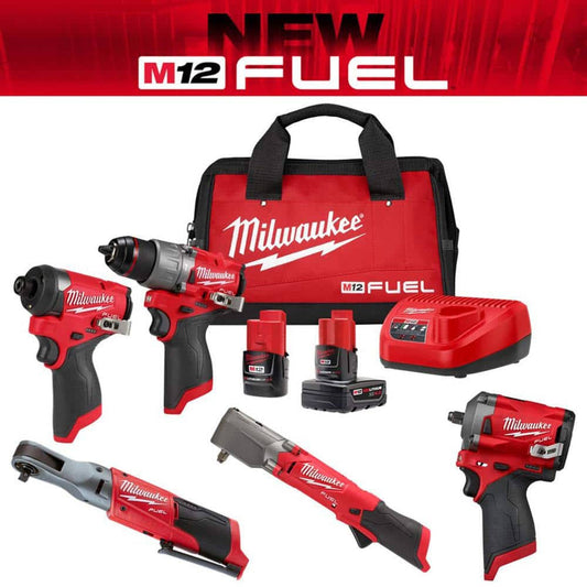 M12 Fuel 12-Volt Li-Ion Brushless Cordless Hammer Drill & Impact Driver Combo Kit With Propex Expander & Pvc Pipe Shear