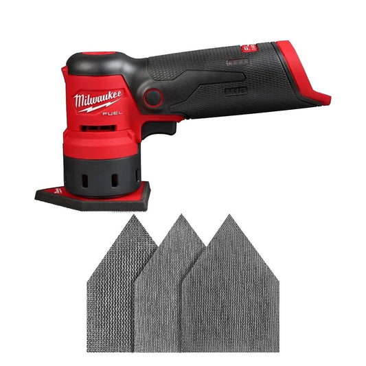 M12 Fuel 12-Volt Lithium-Ion Brushless Cordless Orbital Detail Sander W/Xc 4.0 Ah Battery Pack