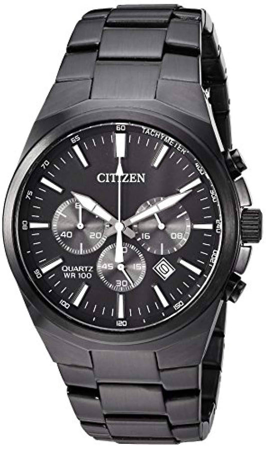 Mens  Quartz Chronograph Black Watch - An8175-55e Black | Boscov's