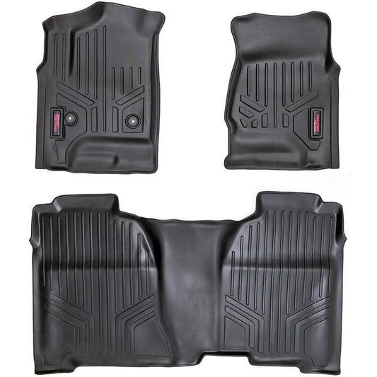 M-21413 Heavy Duty Floor Mats - Front & Rear Combo (Crew Cab Models)