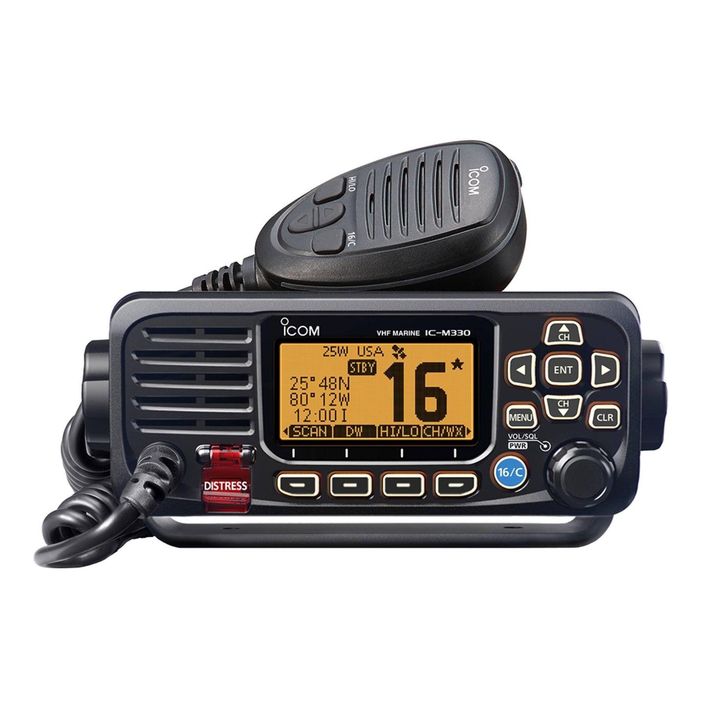 M330 Black W/Gps Compact Vhf Radio