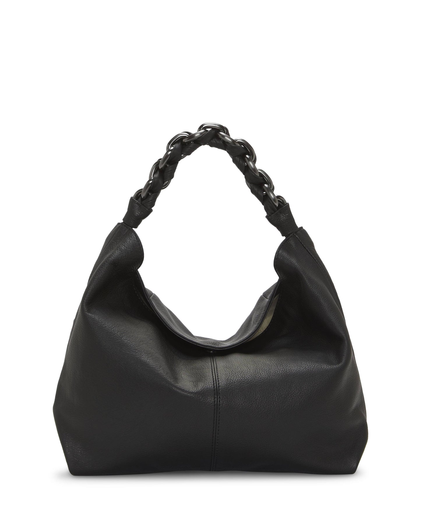 Lyona Hobo Bag ,Black Leather