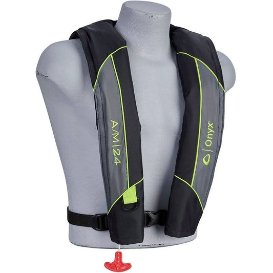 M-24 Auto/Manual Inflate Life Jacket Pfd (Grey)