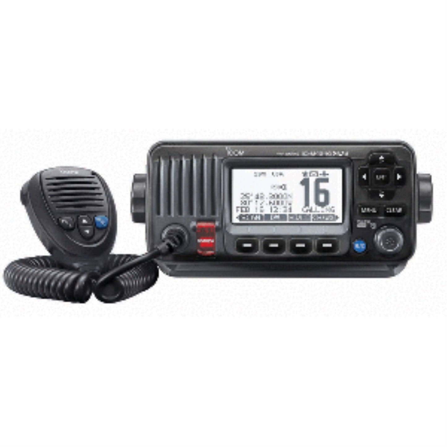 M424g Vhf Radio W-Built-In Gps - White