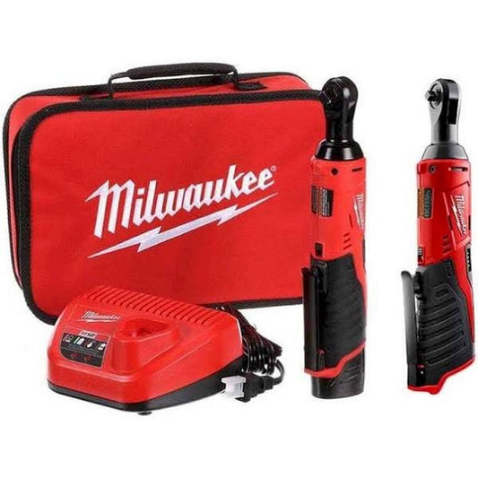 M12 12v Lithium-Ion Cordless 3月8日 In. And 1月4日 In. Ratchet Kit (2-Tool) With Battery, Charger And Bag