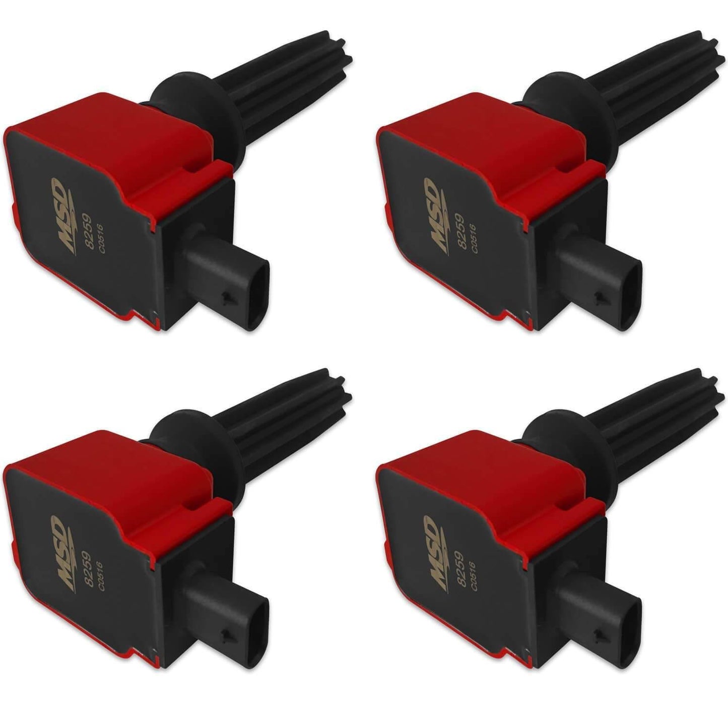 M46-82594 Ford Eco Boost 2 Ignition Coil, Red - 4 Pack