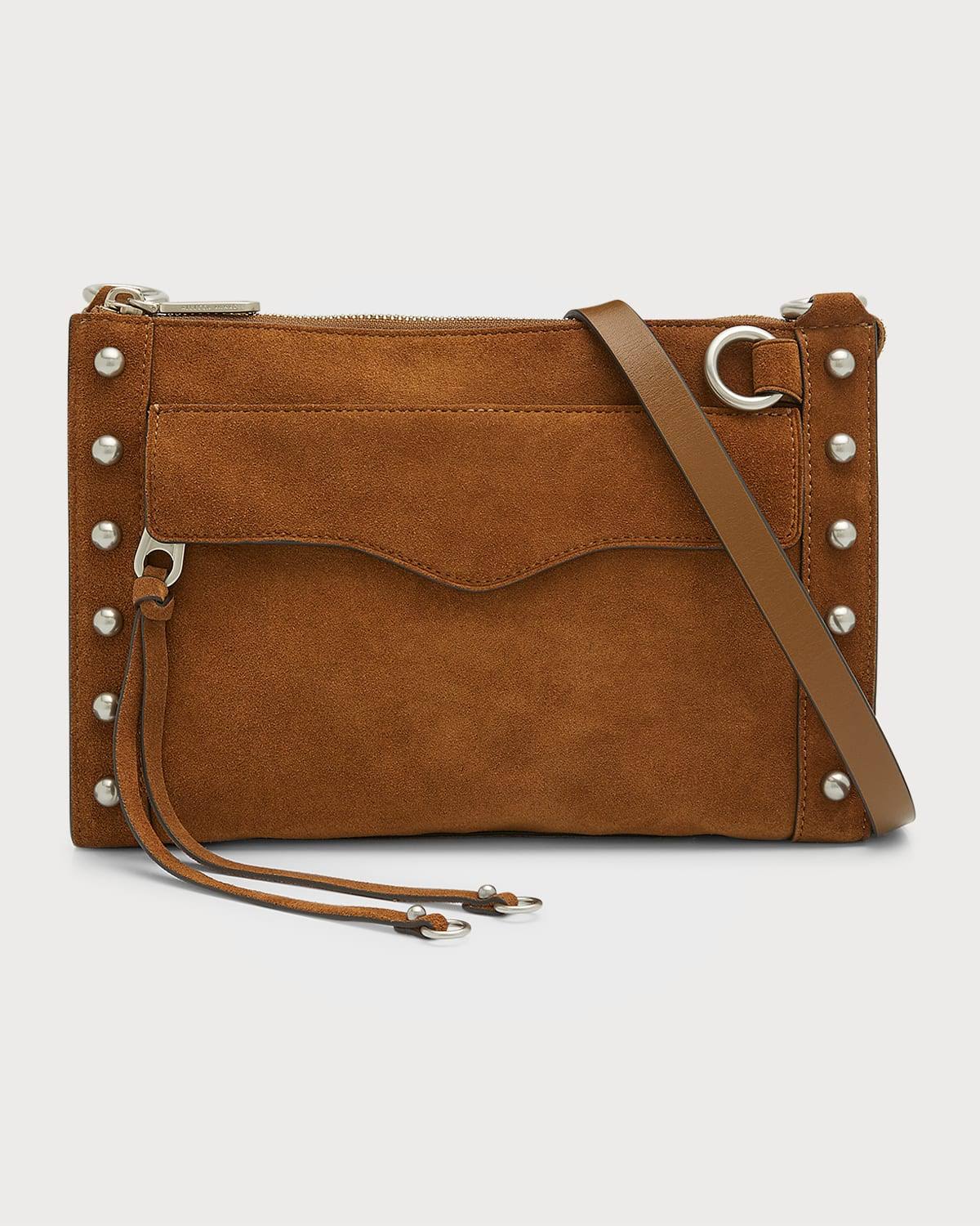 M.A.B. Crossbody With Studs Bag In Whiskey