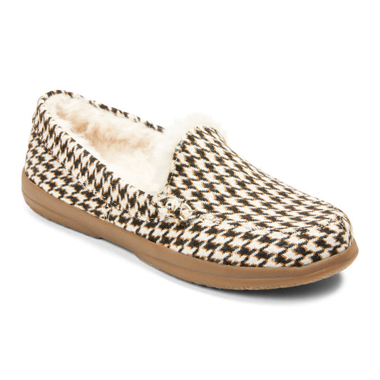 Lynez Women's Shoes Cream Houndstooth : 7.5 M