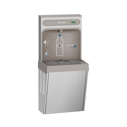 Lz8wsssmc Ezh2o Refrigerated Surface Mount Bottle Filling Station, Filtered, 8gph - Stainless Steel