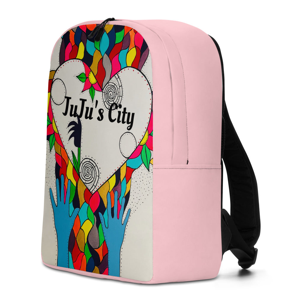 Morning Glory - Minimalist Backpack Pink - JUJU'S CITY